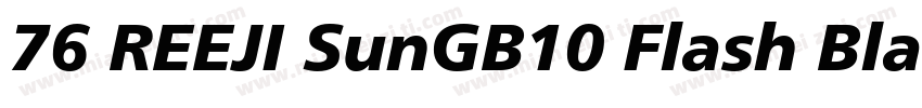 76 REEJI SunGB10 Flash Black字体转换